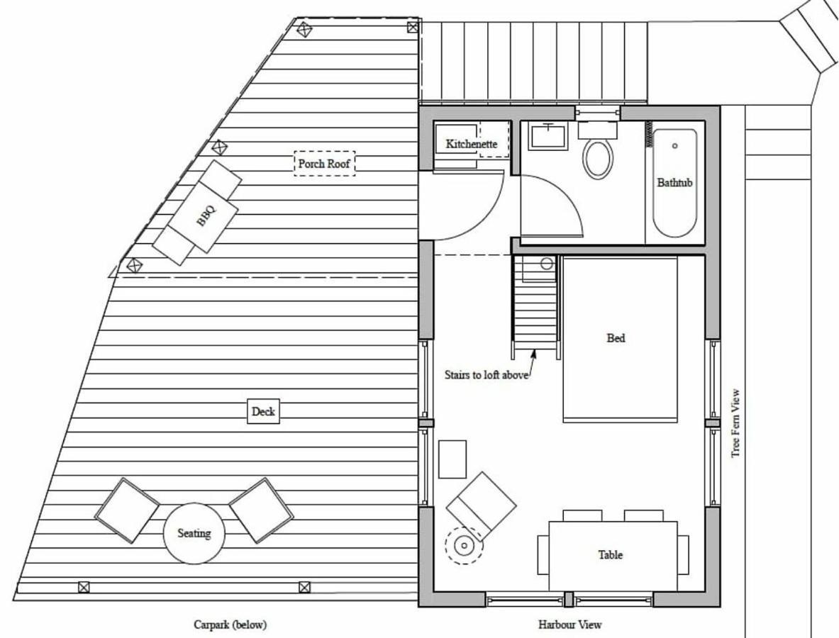 但尼丁 Tiny House In The Sky酒店 外观 照片